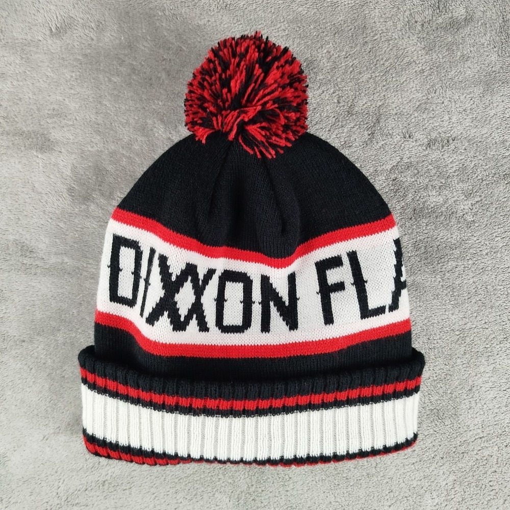 Dixxon Flannel Co Beanie Cap Hat Black Red 5424S Winter Ski Snowboard